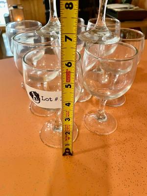 Vintage Set of 10 Wine Glasses