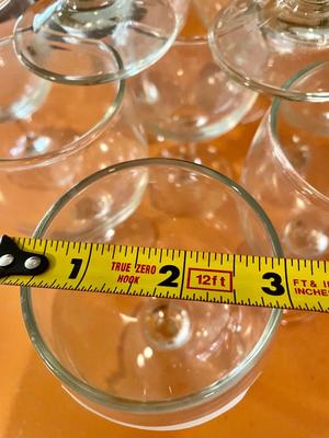 Vintage Set of 10 Wine Glasses