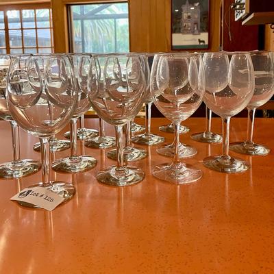 Vintage Set of 16 Wine Glasses