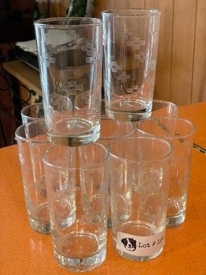 Vintage Lot of 10 Water/ Long Drink Glasses