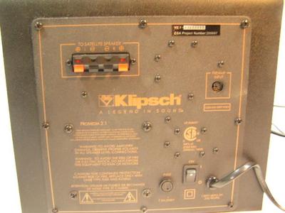 KLIPSCH computer audio system 2.1 A gamers' dream sound system