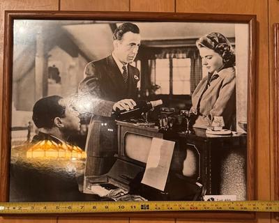 Vintage Framed Art - Humphrey Bogart and Ingrid Bergman