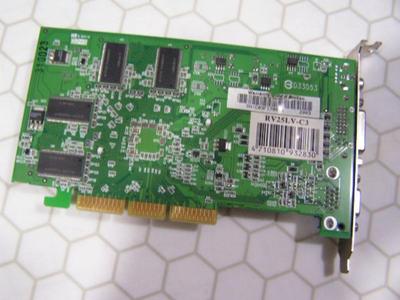 Now that's an AGP video board mate. ATI RADEON 9000 PowerColor 128MB