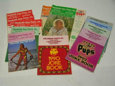 N.A.P.A. Joke books as far back as '78. Jokes, nonsense, girly pictures, etc.