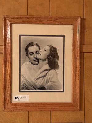 Vintage Framed Art - George Hurrell and Loretta Young