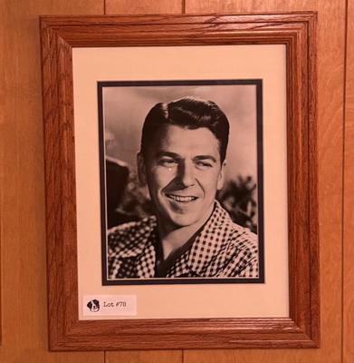 Vintage Framed Art - Ronald Reagan