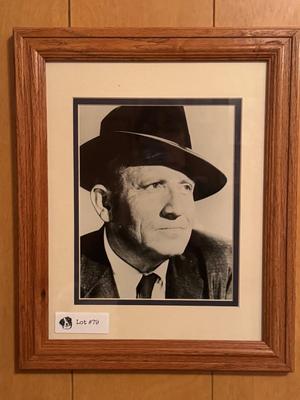 Vintage Framed Art - Spencer Tracy