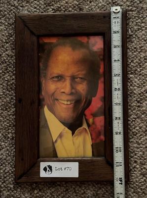 Vintage Framed Art - Sidney Poitier