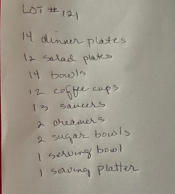 Premiere Fine China MD104 Berkshire Set of 71