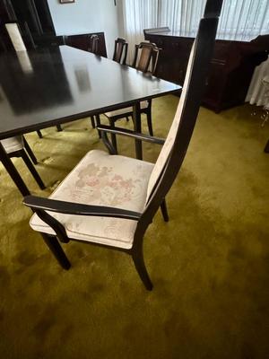 Beautiful Vintage Dining Room Table (120" x 53.5) with 3 Extension Leaves and 8 Chairs
