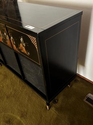 Vintage Olympic Dual-Stereo Entertainment Cabinet - untested