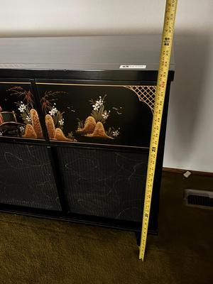 Vintage Olympic Dual-Stereo Entertainment Cabinet - untested