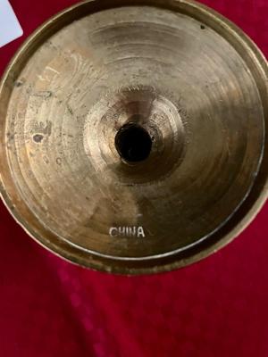 Set 2 Brass Candle Holder