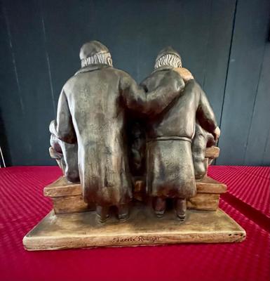 Vintage Group of Jewish Scholars Sculpture