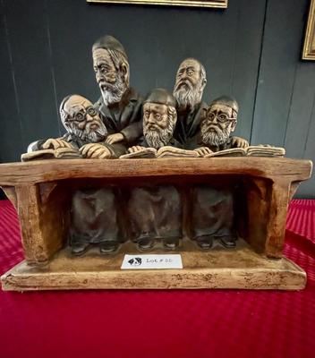 Vintage Group of Jewish Scholars Sculpture