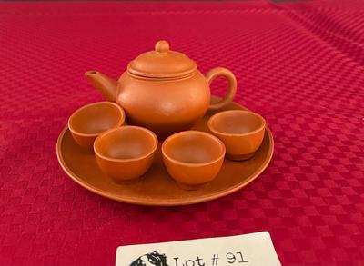 Mini Clay Teapot Set