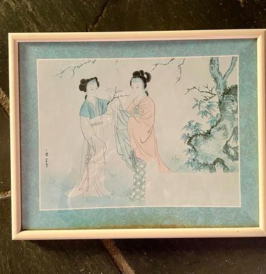 Vinatge Chinese Print "Ladies in Waiting"