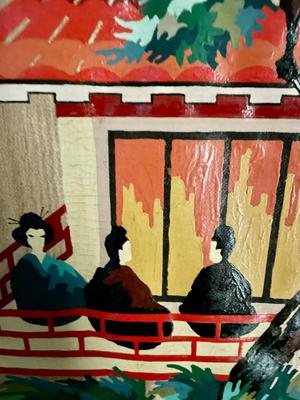 Vintage Japanese Hanging Scroll - Kakejiku