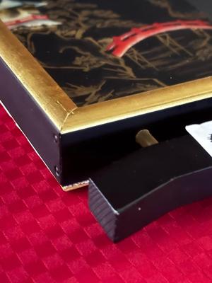 Vintage CDGC Hand Decorated Wall Art - Made in Japan - Set of 2