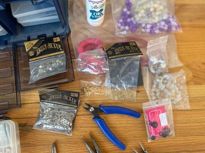 ALL ANYONE COULD NEED TO START MAKING DAZZLING JEWELRY OR JUST ADD TO A HOBBY