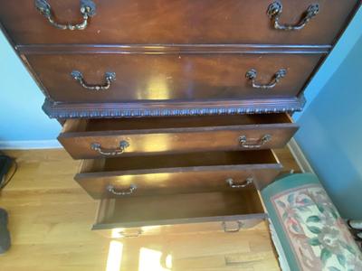 VERY HANDSOME HIGH BOY CHEST OF DRAWERS