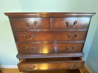 VERY HANDSOME HIGH BOY CHEST OF DRAWERS