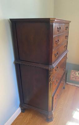VERY HANDSOME HIGH BOY CHEST OF DRAWERS