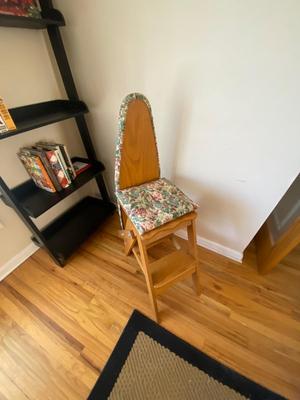 AMISH 3-IN-1 CONVERTIBLE IRONING BOARD, STEP STOOL AND CHAIR