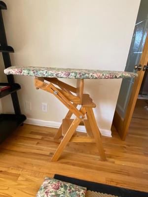 AMISH 3-IN-1 CONVERTIBLE IRONING BOARD, STEP STOOL AND CHAIR