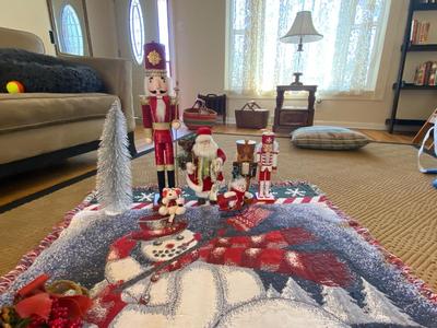 CHANTHOM HOLIDAY THROW, HOLIDAY BOOKS & CHRISTMAS DECOR