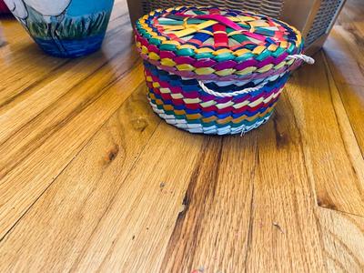 A VARIETY OF DIFFERENT BASKETS WITH EASTER AROUND THE CORNER AND HOME DECOR