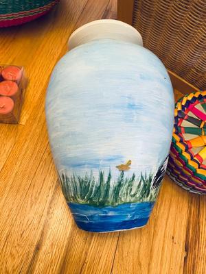 A VARIETY OF DIFFERENT BASKETS WITH EASTER AROUND THE CORNER AND HOME DECOR