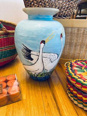 A VARIETY OF DIFFERENT BASKETS WITH EASTER AROUND THE CORNER AND HOME DECOR