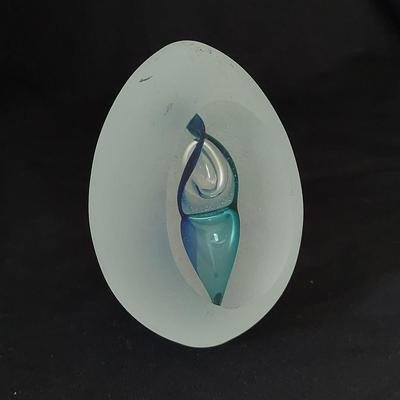 Artcristal Bohemia Thrice Handcut Glass Egg Paperweight (LR-DZ)