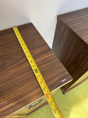 Vinatge Gusdorf Set of 2 VHS/ Media Storage Cabinets on Wheels