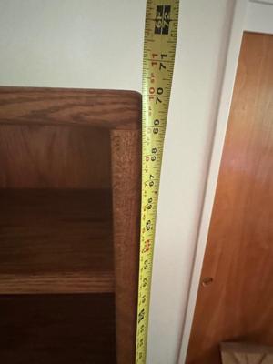 Vintage Wooden Shelf 70" Tall