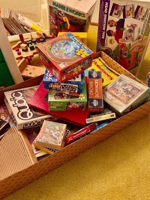 Big Set of Kids Toys, Puzzles, Games and Books