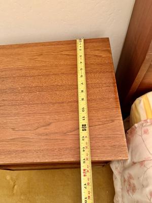 Vintage Kids Room Twin Bed and Night Stand