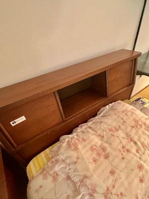 Vintage Kids Room Twin Bed and Night Stand