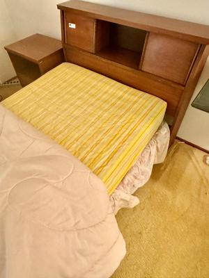 Vintage Kids Room Twin Bed and Night Stand
