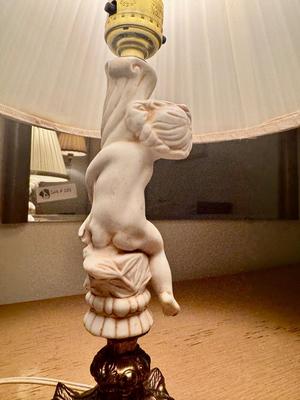 Cherub Lamp - 15" Tall