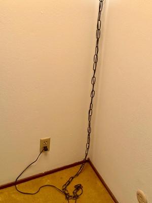 Vintage MCM Hanging Swag Lamp
