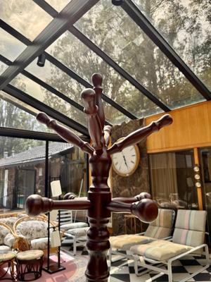 Vintage Coat Rack 73.5" Tall