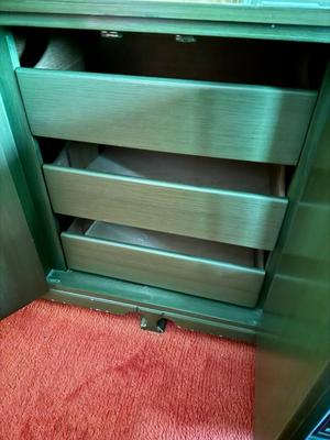 Asian Style Long Dresser with Mirror