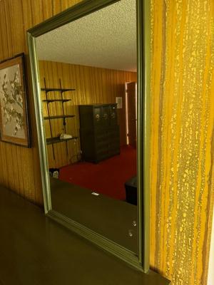 Asian Style Long Dresser with Mirror