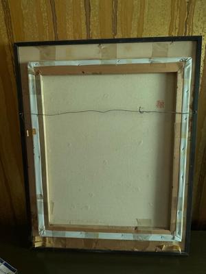 Vintage Asian Framed Painting