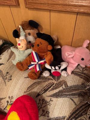 Lot of 42 Stuffed Animals