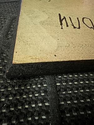 Vintage Cat Art on Wooden Board "Hug"