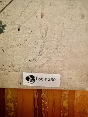 Vintage Cat Art Print on Canvas "Hug"