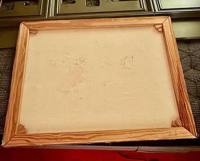 Vintage Cat Art Print on Canvas "Hug"